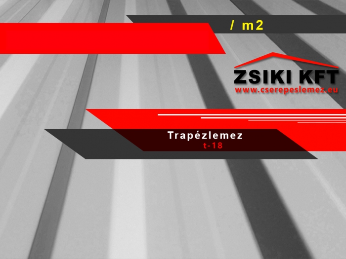 Trap&eacute;zlemez T-18
